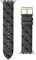 Bracelet en cuir avec logo gris 38-40 mm pour Apple Watch, noir/gris, Moderne