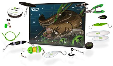 ZECK - Adventskalender Waller 2024 mit Werkzeugen, U-Posen, Spinn- & Vertikalköder, Kleinteile und weiteren beliebten Produkten