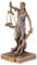 VOGLER Joh. Vogler GmbH Griechische Göttin der Gerechtigkeit Justitia mit Waage Bronzefarbe by Veronese 10 cm Miniatur BGB