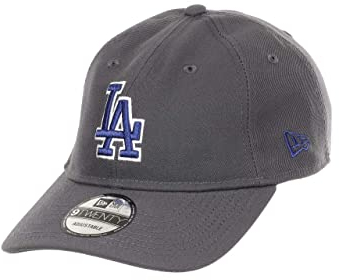 New Era Los Angeles Dodgers MLB Team Dark Graphite 9Twenty Unstructured Strapback Cap - One-Size