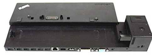 Lenovo 40A1 Dock Docking Station Dockingstation für ThinkPad Notebooks (L540, L560, P50s, T550, T560, X240, X250) 【Ohne Netzteil】 (Generalüberholt)