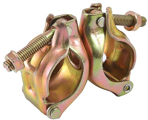 LWAIX Giunto girevole per ponteggio, 48 x 48 mm, 2 pezzi, con dado di fissaggio, fascetta per ponteggi a 360° per il fissaggio di ponteggi (360°)