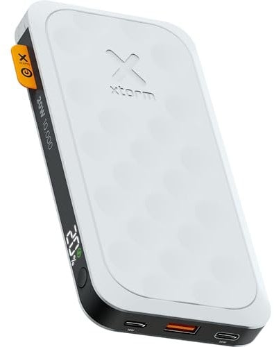 Xtorm Fuel Series 5 Powerbank 20W, 10 000 mAh, 2 x USB-C / 1 x USB-A, Résistant en Avion, Convient pour Samsung et iPhone, Dusk White