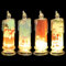 Sosoport Led-Weihnachtskerzen 4 Stück Batteriebetrieben Flammenlos Flackernde Kerzen Nachtlampe Stumpenkerzen Warmes Licht Für Weihnachtsfeier-Dekoration