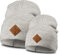 Soulbuddy Beanie - 2er Set Creme | Partnerlook-Set | 1 Herren oder Damen Wintermütze (One Size - 54-62 cm) und 1 Kinder Strickmütze (Größe S - 40-45 cm)
