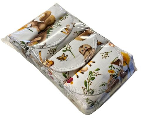 Lilind® Papier Toilette Réutilisable 40 pcs Lavable non-papier serviettes, Chiffon familial, Bio Écologique, Zéro Déchet