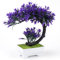 Rierousy Bonsaï Artificielle, Plantes Artificielles, Fausse Plante Deco, Orchidée en Pot Artificielle Convient pour Décorer Les Fenêtres, Les Bureaux, Les Salons, Les Chambres, Les Bureaux, Etc