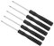 CoCud Mini Tournevis Torx, Taille T2, Longueur de 80mm, Petits Tournevis à 6 Points en Acier au Carbone avec Poignée Antidérapante - (pour Lunettes, Montre), 5 Pièces