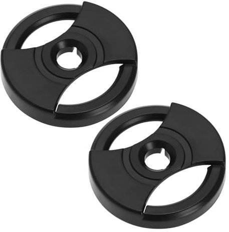 EMSea 2 adattatori per giradischi da 45 giri/min per dischi in vinile da 7 pollici, adattatore per foro centrale per giradischi, diametro 38 mm, spessore 7,2 mm, distanza foro centrale 7 mm, nero