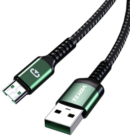 TLIDA Micro USB Cable, 3.3ft/1M 480M/S Fast Charging Micro USB Charger Braided Cord USB to Micro USB Cable Long Android Charger Cable Data Cable for GalaxyS7S6J7 Edge Note 5 MP3 PD 20W