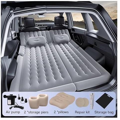 QWTYAFDD Auto Matratze,für VW Sharan Seat Alhambra 7N 2011-2018 Aufblasbare Kombi Luftbett Auto Rücksitz Dickere Kofferraum Matratze Bett Camping Outdoor Traveling,C