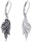 VONALA Engel Flügel Ohrringe Sterling Silber Schutzengel Flügel Leverback Ohrringe Schmuck Geschenke für Damen Mädchen