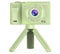 Appareil Photo Numérique Cuifati pour Enfants avec Trépied, Caméra Vidéo HD à Double Objectif Avant et Arrière 12MP 1080P, Vert