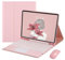 Coque Clavier avec Touchpad pour iPad Mini 5/4/3/2/1, QWERTY Clavier Bluetooth Détachable avec Pavé Tactile, Housse Cover avec Fente et Souris Rechargeable pour iPad Mini 7,9 Pouces, Rose-A