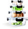 IUGHN Set of 4 BPA-Free Reusable Glass Lunch Boxes with Lid - Clip Lock Glass Food Containers Safe for Microwave, Oven, Freezer and Dishwasher
