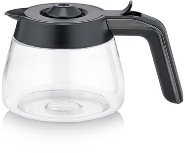 GK 5556 Glaskanne für KA 4849, Dark Inox/Schwarz/Transparent