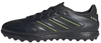 adidas Unisex COPA Pure III League Turf Football Boots, Core Black/DGH Solid Grey/Lucid Lemon, 7 UK