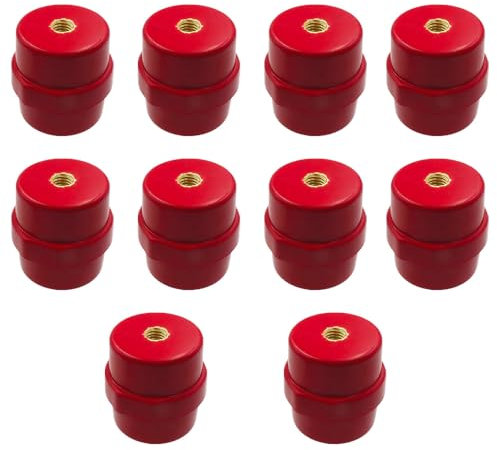 10 Stück Sammelschienen-Isolatoren, SM-25 hochfeste Polyester-Abstandsisolatoren für Stromverteiler, Schrank, Stromübertragung