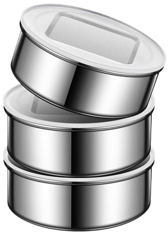 Lot de 3 pots à épices magnétiques pour réfrigérateur avec couvercle transparent et protection d'étanchéité