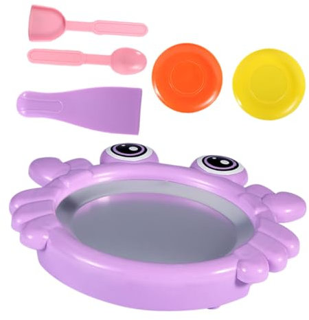 FUNNETOYU Homemade Yogurt Maker Ice Cream Maker for Boys and Girls Compact Easy to Use Diy Ice Plate Yogurt Machine Toy No Electricity Required