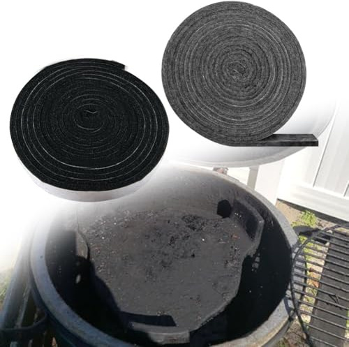 4,5 m Hochtemperatur-Dichtungsstreifen für Grill, selbst für Backofen, Filzdichtung für Kamado-Grills