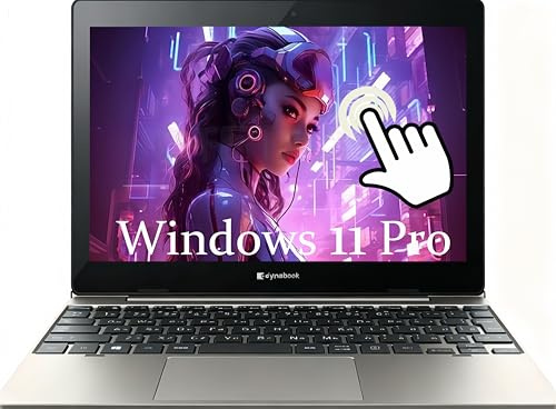 Toshiba Dynabook K50 TouchScreen 2-in-1 Laptop, 10.1 Tablet, Intel Celeron N4020, 4 Go de RAM, 64 Go SSD, Thin&Light, Webcam, Windows 11 Pro(Refurbished)