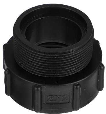 Schwarzer Ibc Tankadapter mit 2 Zoll Grobgewinde, Abs, Schnellanschluss
