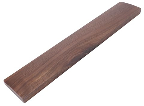 FILFEEL Walnut Wood Keyboard Wrist Rest for 104 Key Keyboards – Ergonomic Palm Rest with -Slip Pads, Wood Construction, Grain Texture, 17.32 Inch Desktop Typing & Gaming Support
