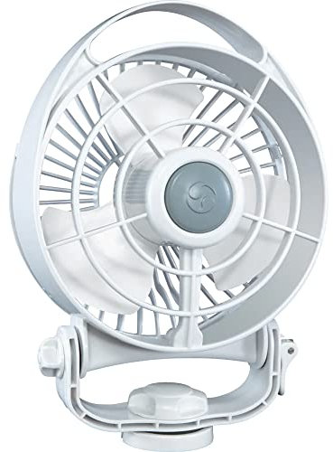 SEEKR Bora, 748CAWBX, Compact 3-Speed Direct Wire Cabin Fan, 100/130 CFM, 12V,White