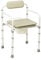 HOMECRAFT Uni-Frame Folding Commode, Portable Toilet, Toilet Bowl & Pan for Elderly, Handicapped, and Disabled users, Metal Toilet for Bedside Bathroom Use, Folding Toilet, Bedside Commode for Safety