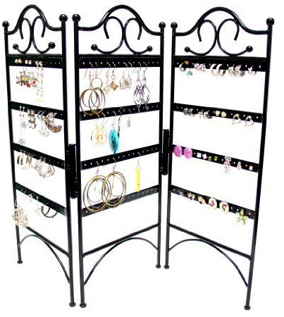 Trellis., black, Earrings Only