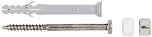 fischer - Fixation pour WC S 8 RD 80 / Blister de 2