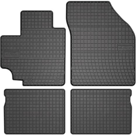 FROGUM EL Toro Gummimatten Ganzjähriges-Set von Autofussmatte Auto Fußmatten für Suzuki Celerio ab 2014 | Beständiges Gummi Material | 1,5cm Schutzkante