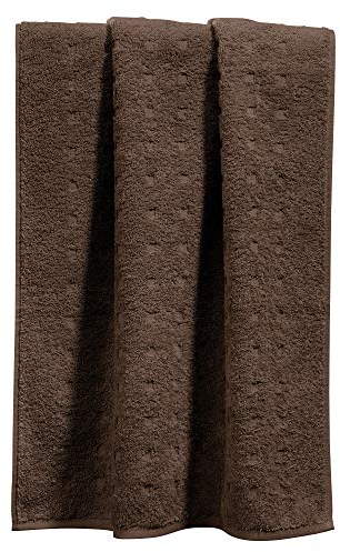 Möve Handtuch Quadretti Walk-Frottier braun Größe 50x100 cm