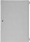 Tricel (Gloucester) Medium Permali Electric Meter Box Door - Water Resistant, Fiberglass Reinforced Polyester, Gray/Black, Includes Door, Hinges, Latch, Key