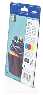 Brother 3X LC-123 RBW BPDR, LC-123RBWBPDR / Original Tinte Cyan, Magenta, Gelb