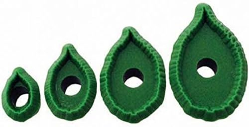 PME 103FF032 JEM Small Rose Leaf Cutters, Set of 4 White 9 x 2 x 16 cm
