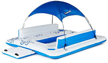 CoolerZ Tropical Breeze - Isole galleggianti gonfiabili con parasole UV, Brezza tropicale II