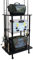 Rush Creek Creations Carrello per attrezzatura da pesca a 12 canne, carrello per attrezzatura da pesca con 12 clip per canna da pesca, nero