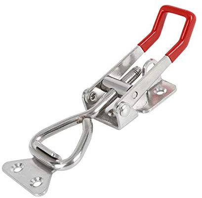 X AUTOHAUX Car Adjustable Pull Toggle Clamp Latch Hasp with Hole 300Kg 660Lbs