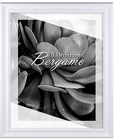 BIRAPA Bergamo Bilderrahmen vintage Holz- Optik - Bilder Rahmen 70x100cm - Fotorahmen Glas antireflex Plexiglasscheibe - Wanddeko Fotowand Fotogeschenke