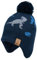 Foruhoo Jungen Wintermütze Beanie Hut, Mädchen Strickmütze Mütze mit Bommel (55, Marineblau Dinosa)