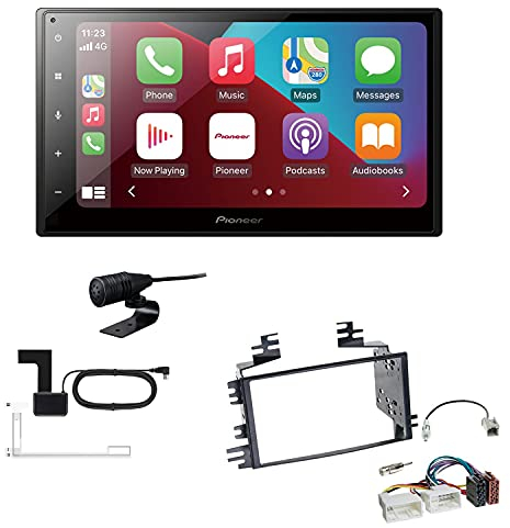 Pioneer SPH-DA160DAB 2-DIN Autoradio CarPlay Android Auto Bluetooth DAB USB passend für KIA Sportage 2005-2009 schwarz