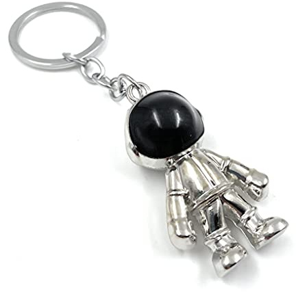 Onwomania - Raumfahrer Astronaut Weltall Schlüsselanhänger - Metall Glücksbringer ideal als Geschenk z.B. für den besten Freund, die beste Freundin, Mama - Für Männer, Frauen & Kinder