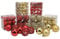 ADEPTNA Premium Assorted 100 Pack Christmas Tree Bauble Set – Shatterproof Baubles Gold and Red Decoration Set Hanging Ornament Xmas Trees – Reusable Xmas Bauble Balls