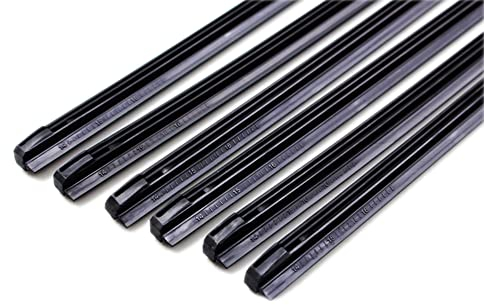Tuokay, Essuie Glaces 28'', Bandes de Caoutchouc Spéciales pour Le Balai Conventionnel, Lame d'essuie-glace 2 Pièces * 700 mm * 8 mm
