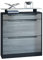 Vladon Schuhschrank Fiesta, Schwarz matt/Avola-Anthrazit/Grau Hochglanz - Schuhkipper für 16 Paar Schuhe (89 x 104 x 23 cm)
