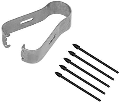 PUSOKEI 5 Stück Stylus-Spitzen, Tragbare Ersatz-Touch-Stylus-Spitzen, ohne Kratzer, für Tab S6/S7/S7+/S6 Lite/Note10/Note 5G/Note10+/Note10+ 5G/Note20(Schwarz)