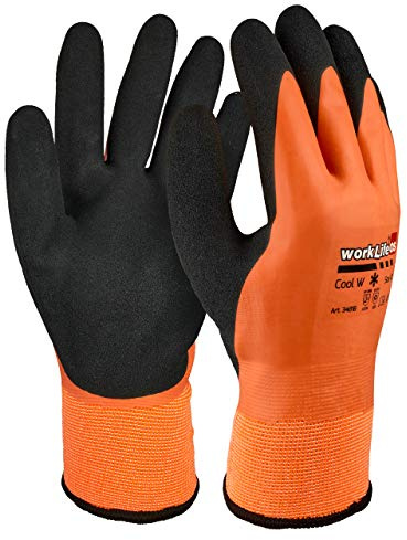 WorkLife HandschuhMan. Arbeitshandschuhe Winter komplett gefüttert, Thermo wasserdicht Gr. 8-12 (Größe 10/XL 1 Paar)
