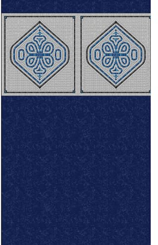 Blue Wave NL324-40 Heavy Gauge Mangalore Mosaik Oval Unibead Stahl Wand Schwimmbad Auskleidung, 3,8 m x 9,2 m